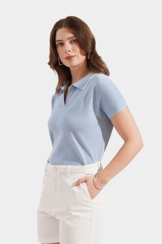 Polo with Contrast Tipping