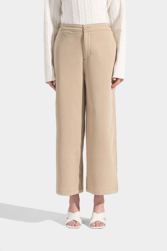 Straight Pull Up Trousers