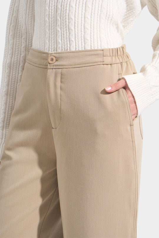 Straight Pull Up Trousers