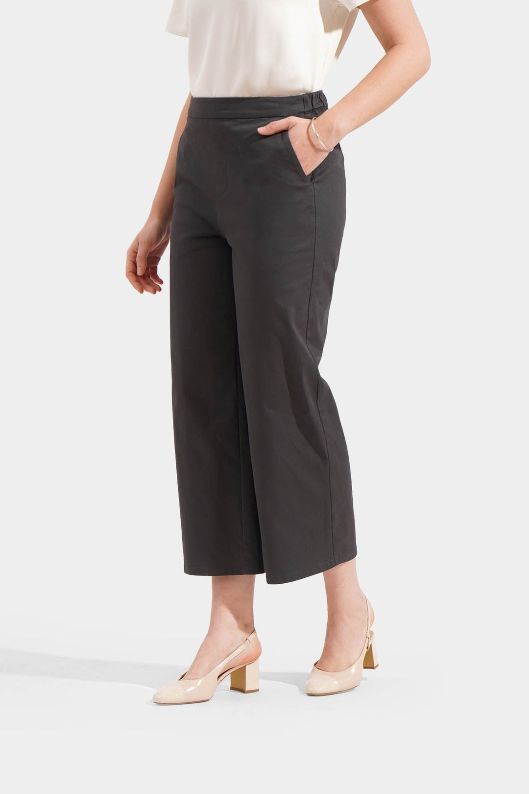 Cozy: Pull Up Straight Leg Trousers