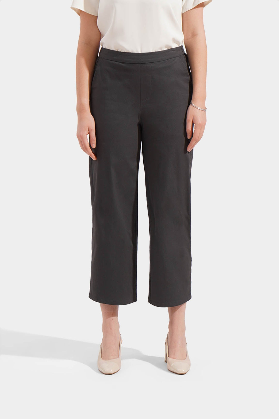 Cozy: Pull Up Straight Leg Trousers