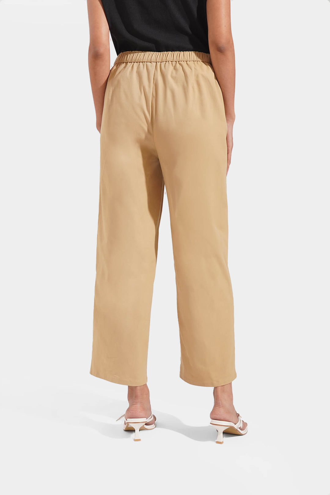 Cozy: Pull Up Straight Leg Trousers