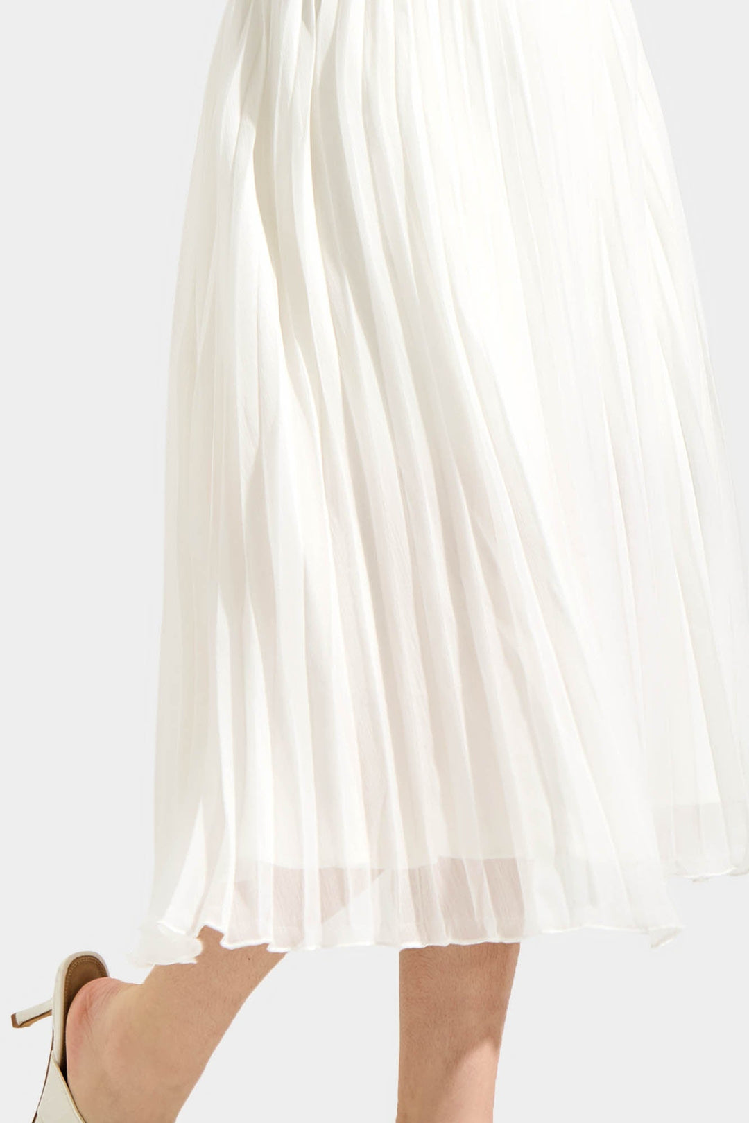 Pleated Midi Skirt