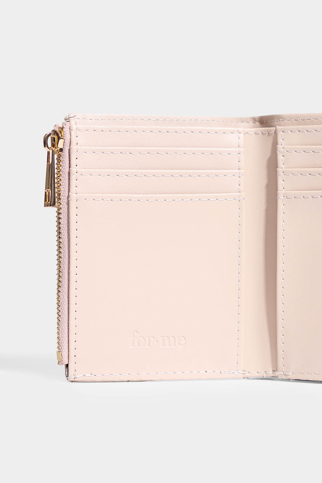 Wallet with Gold Hardware Detail