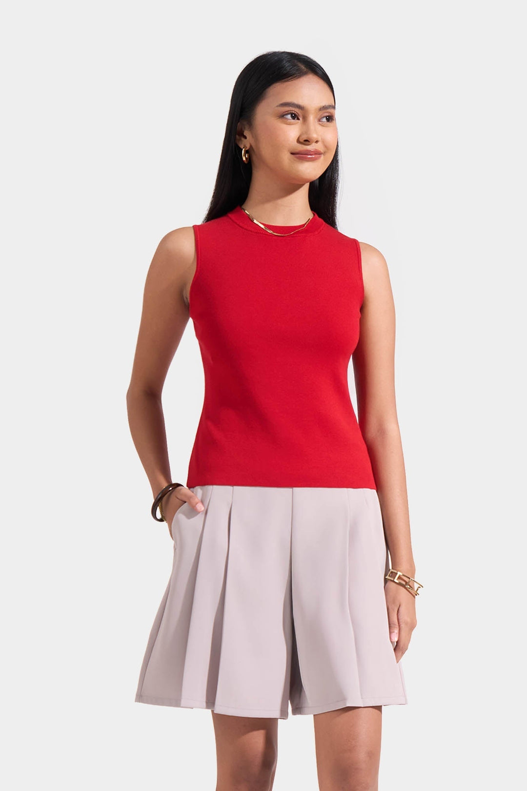 Knitted Sleeveless Top