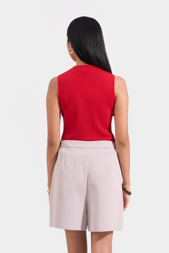 Knitted Sleeveless Top