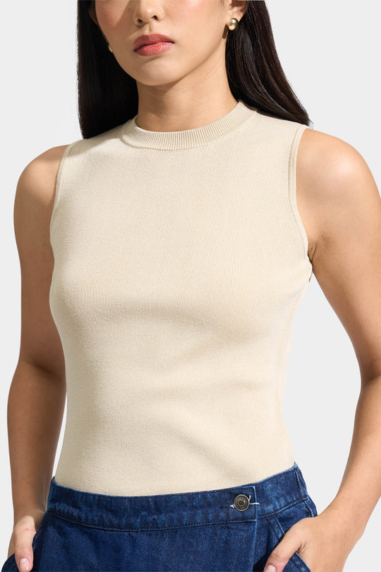 Knitted Sleeveless Top