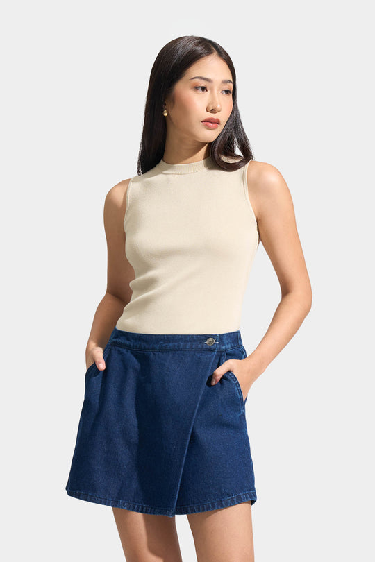 Knitted Sleeveless Top