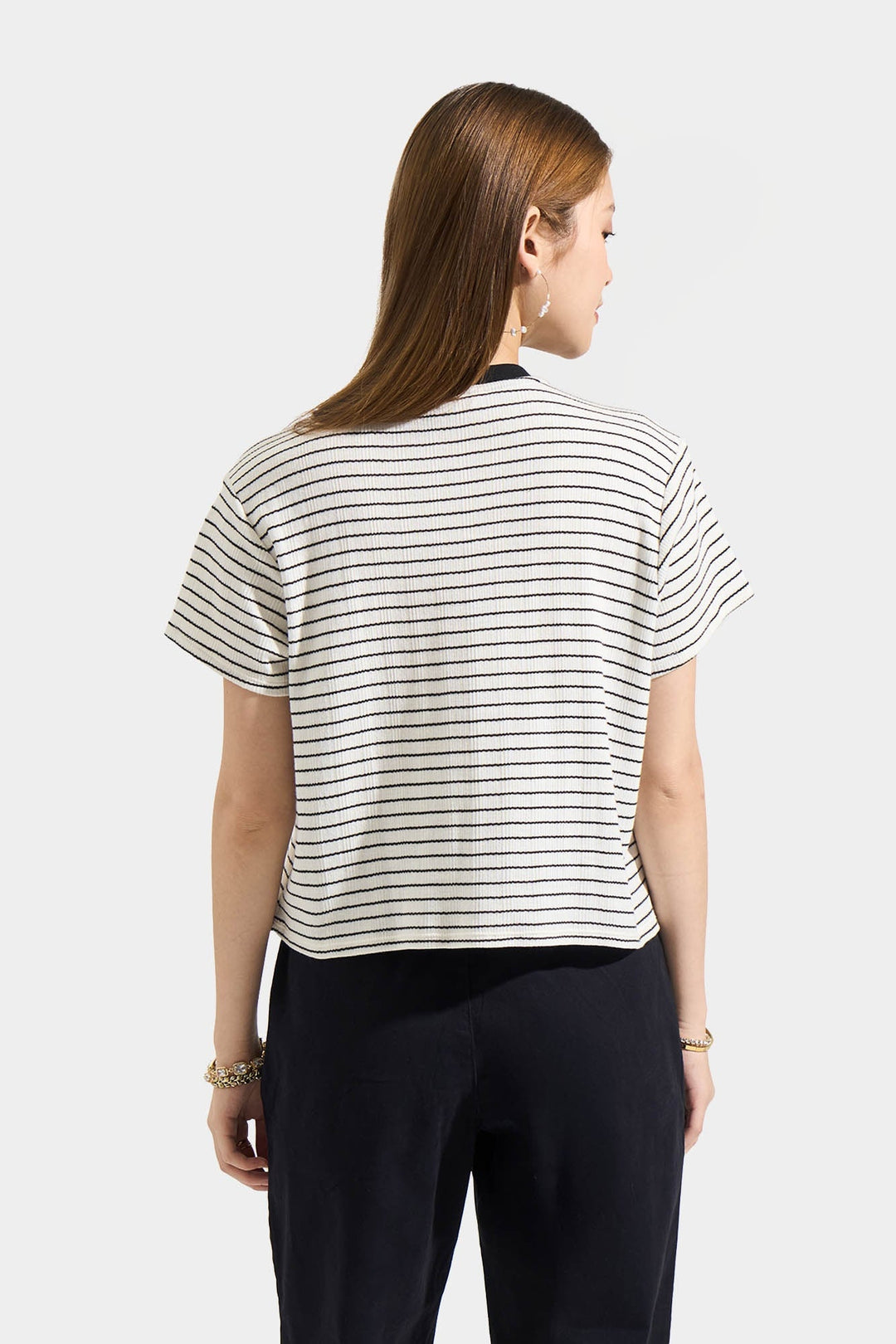Boxy Striped Tee