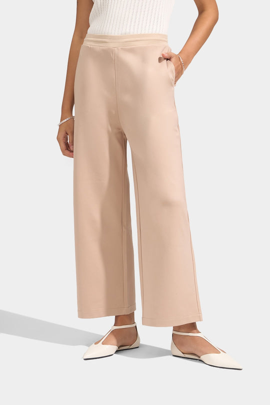 Cozy: Straight Pull Up Trousers