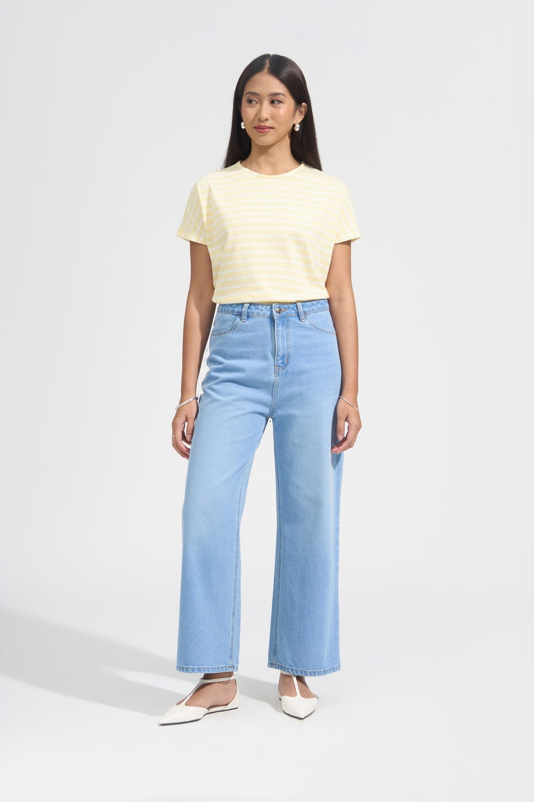 Striped Extended Sleeves Tee