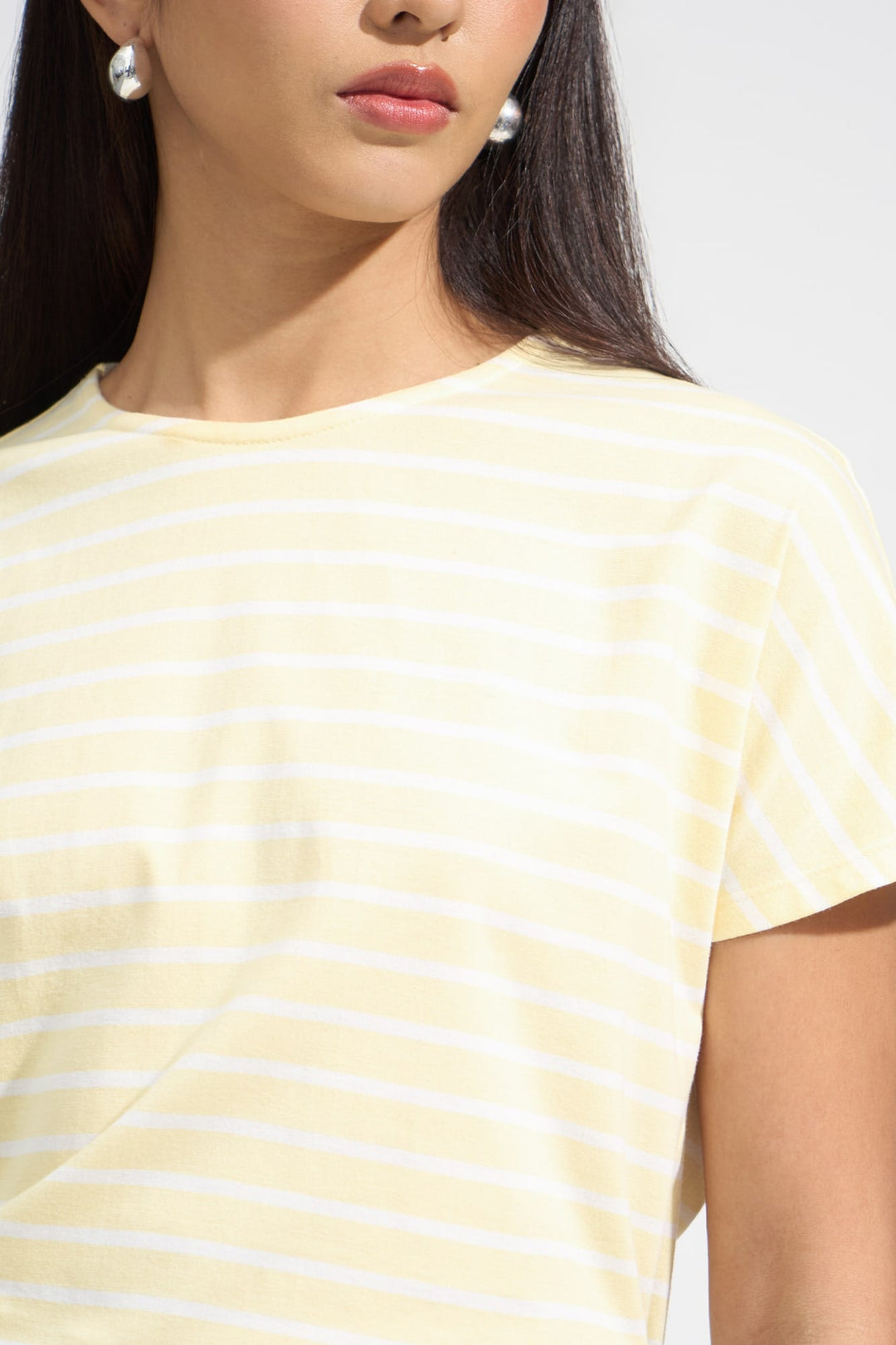 Striped Extended Sleeves Tee