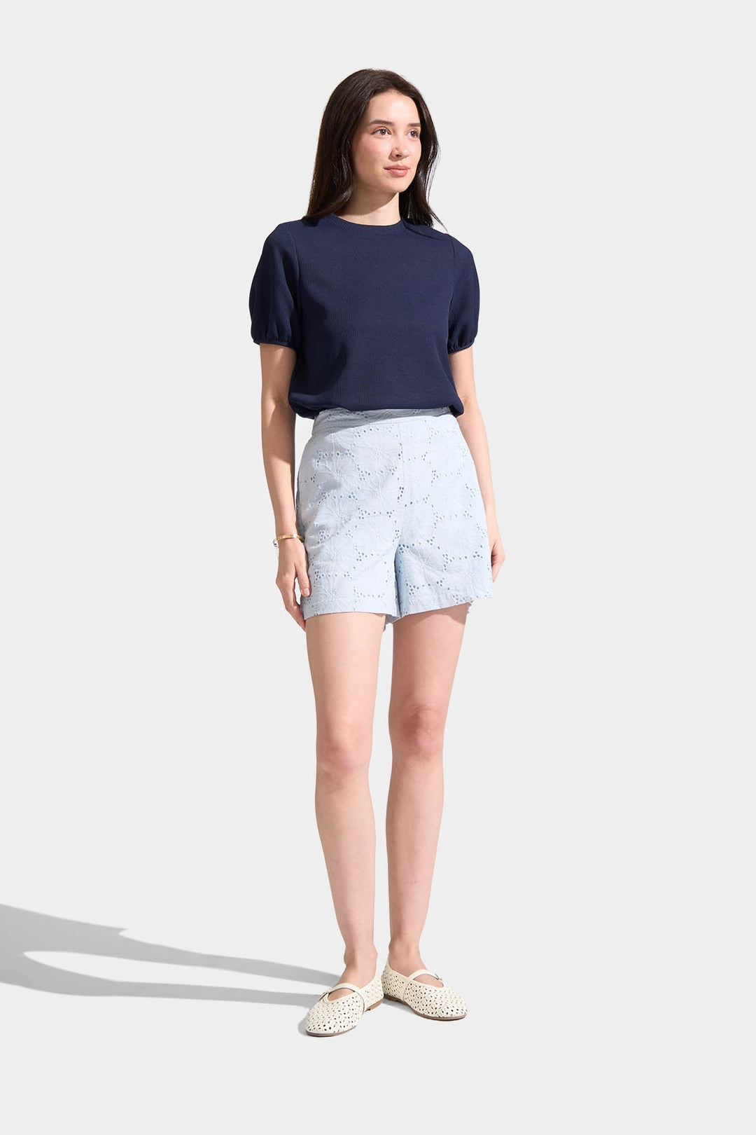 Eyelet Shorts