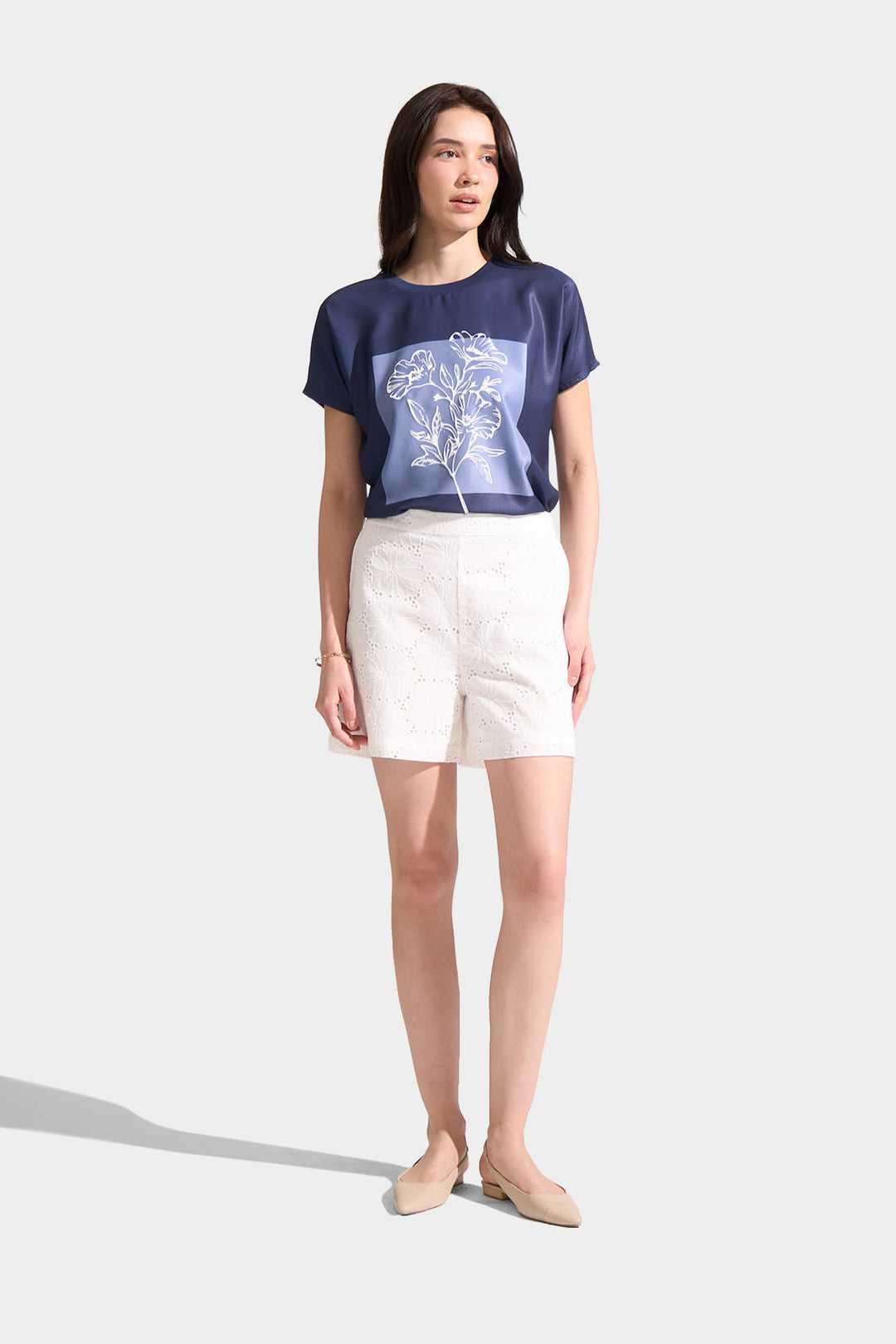 Eyelet Shorts