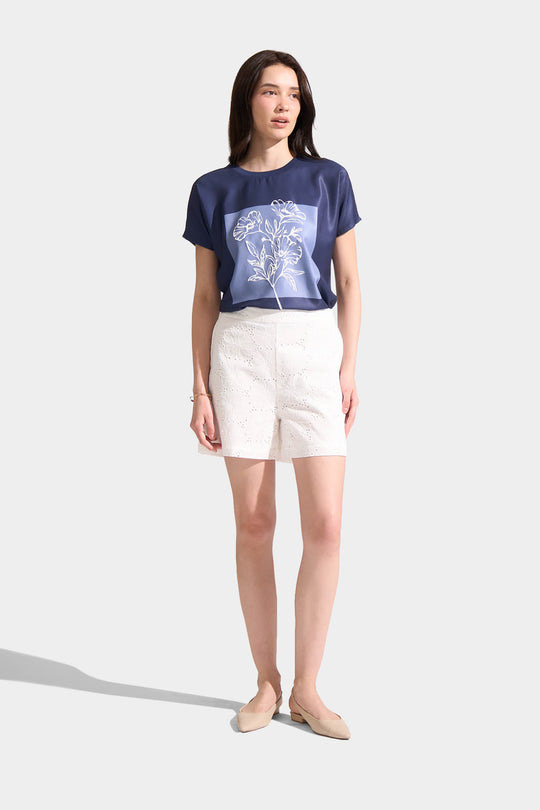 Eyelet Shorts