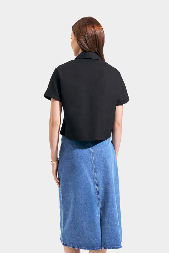 Collared Button Down Top